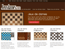 Tablet Screenshot of jeuxdames.com